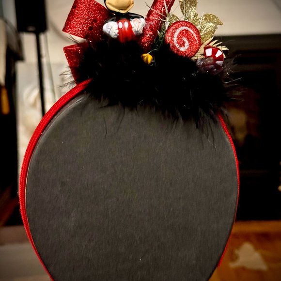 Christmas Headband, Mickey Mouse Hair Accessory, Disney Inspired Gift, Holiday